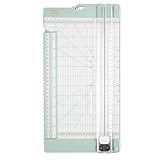 Vaessen Creative Papierschneider Mit Falzbrett 15x30,5cm, Mintgrün, für Scrapbooking und Karten...