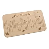 1x1 Frühstücksbrettchen | kleines Einmaleins | Geschenk zur Einschulung, Vorschule | Schultüte |...