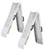 MONZANA® 2X Auffahrrampe 400kg (je 200kg) klappbar Laderampe verzinkter Stahl rutschfeste...
