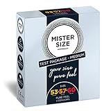 MISTER SIZE Kondome Probierpackung – Medium Package – 3er Pack (53-57 - 60 mm) / gefühlsechtes...