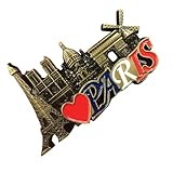 Ancsttu Kühlschrankmagnete Dekorativ,3D Frankreich Paris Deko Erinnerungssticker Für...