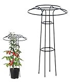 Garten Rankgitter - Vertikales Blumenturm-Spalier,Schirmförmiges Design Als Pflanzenhilfe Für...