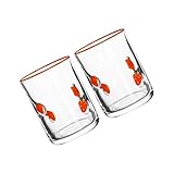 Glassäfte Mit Zitronenmotiven Tassen Set Von 2 Erschüttet Resistent 14oz Kapazität Funktional...