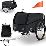KESSER® Fahrradanhänger Lastenanhänger Transportanhänger Hochdeichsel mit Kupplung Hochdeichsel...