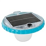 Intex Solar Powered LED Floating Poolleuchte - Solarbetriebene Blitzboje - 2 Beleuchtungsmodi,...