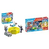 PLAYMOBIL Action Heroes 71465 Feuerwehrleute mit Luftkissen & Action Heroes 71468 My Figures...