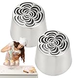 Piping -Tips - Runde Kerteln, Cupcake Zuckerguss Kit | Piping -Mundstück Set für Macarons,...