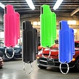 4 x Pfefferspray Schlüsselanhänger, Praktisch Pfefferspray Selbstverteidigung Schlüsselanhänger,...