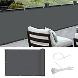 COOL AREA Balkon Sichtschutz Balkonumspannungen PES Wasserdicht wetterfester mit...