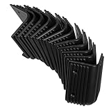 SOPOTUTU 12 Stück Teiliges Schwarze Kunststoff Eckenschützer für Lautsprecher und Möbel...