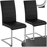 tectake® 2er Set Esszimmerstühle modern, ergonomischer Stuhl für Esszimmer, Besucherstuhl, Möbel...