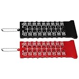 2 Stück Golf-Anzeigetafel, 2 Stück 18-Loch-Golf-Score-Golf-Score-Zähler Rundenzähler Zubehör