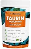 Taurin Pulver 1kg - optimal hochdosiert mit 2000 mg Taurin pro Tag - Taurin Ultrapure mit über...