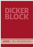 Brunnen 1052786 Briefblock / Schreibblock / Der dicke Block (A4, blanko, 100 Blatt, 60g/m², 4-fach...