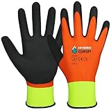 ACE HydroGrip Arbeits-Handschuh - 2 Paar wasserdicht beschichtete Schutz-Handschuhe für die Arbeit...