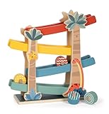 small foot Kugelbahn „Dino“, robuste Kullerbahn aus FSC 100%-zertifiziertem Holz, für Kinder ab...