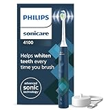Philips Sonicare 4100 elektrische Zahnbürste mit Schalltechnologie und zwei Modi, Andruckkontrolle...