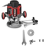 Einhell Professional Oberfräse TP-RO 1400 E (1400 W, Hubhöhe 55 mm, Spannzangen Ø 6 und 8 mm,...