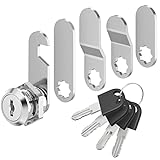 VOCIBO® Briefkastenschloss 4 Schlüssel, Kommt mit 5 Verschiedene Schlossplatten,...