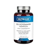 Glucosamin Chondroitin, MSM und Kollagen mit Hyaluronsäure, Boswellia, Selen und Zink – 120...