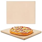 CHSG 32,5 x 32,5 x 10 cm Pizzastein Brotbackstein für Ofen und Grill, ideal für die Herstellung...