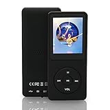 8 GB MP3 Player, Verlustfrei MP3 mit 1,8 Zoll Bildschirm, 450-mAh-Akku, Tragbare Musik Player...