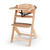 Kinderkraft Kinderhochstuhl aus Holz ENOCK 3 in 1, Niedriger Stuhl, Babystuhl, Abnehmbare...