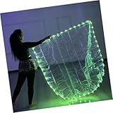 LED Light Worship Tanzflagge Mit Teleskopstöcken Halbkreisförmiges Design Lob Für Feiern Und...