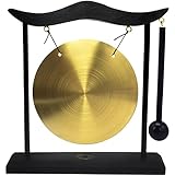Feng Shui Messing-Gong Desktop Zen Art for Fortune + Gratis Red String Armband