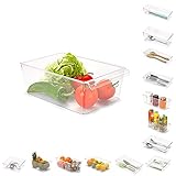PLASTIFIC Kunststoff-Aufbewahrungsbox für Küche, Gefrierschrank, Schublade, Kühlschrank, Regal,...