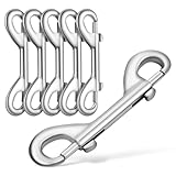HANABASS 6 Stück Karabinerhaken aus Zinklegierung Doppelseitig mit Bolzen Vielseitige...