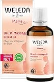 WELEDA Bio Brust Massageöl, pflegendes Naturkosmetik Brustöl gegen Spannungsgefühle in der...