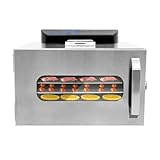 Elektrischer Trockner für Lebensmittel 6-Schichten,400W Dörrautomaten mit Temperaturregelung...