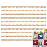 Trim aus Holz – Half Wood Beads Trim Strip | Woodd Perle ohne Tracas Triim | Formstäbe aus Holz |...