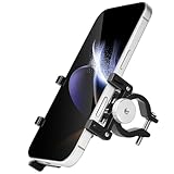 Homoto Handyhalterung Fahrrad, Aluminium Universal Motorrad Handyhalterung Fahrrad Lenker für...