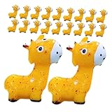DIYEAH 20 Stück Teiliges Miniatur-Giraffen Langlebigem Harz Leichte Tischdekoration mit Lebendigem...