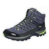 CMP Herren Rigel Mid Trekking Shoes Wp Walking Shoe, Grau Gelb Fluo, 42 EU