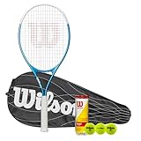 Wilson Ultra Power 112 XL Schläger 2025 (Tennisschläger, Performace Cover & Tennisbälle,...