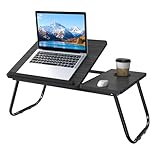 FIVMEN Laptoptisch Winkelverstellbar Betttisch Betttablett Klappbar 56x33 cm mit Laptop-Ständer und...