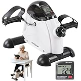 PORTENTUM Pedaltrainer für Senioren mit LCD-Display 6 Funktionen – Beintrainer im Sitzen kompakt...