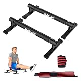 IMAYCC Parallettes, 50 CM Handstand Barrenm mit Handgelenk Bandagen Fitness,Großer Push Up Bar Dip...