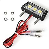 evermotor Universal Mini 12V 1W E4 LED Kennzeichenleuchte, Kennzeichenbeleuchtung E-geprüft...