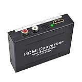 Kiyicjk HDMI Audio Extractor 4K@60Hz HDMI zu HDMI + Optischer TOSLINK SPDIF + Analoger Cinch L/R...