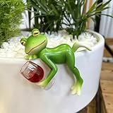 boluoboluomi Mini-Frosch Topfpflanzen Dekorationen, lustige Frosch Garten Dekorationen,...
