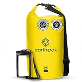 Earth Pak – Wasserdichter Packsack mit Schultergurt und wasserfester Handyhülle – Ideale...