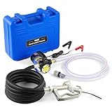 Orion Motor Tech Dieselpumpe 12V Absaugpumpe Kraftstoffpumpe 45 L/Min mit Auto Shut-off Düse,...