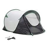 JEMIDI Pop Up Wurfzelt 2 Personen - Zelt 220x120x95cm - 2 Mann Campingzelt Trekkingzelt Strandzelt -...