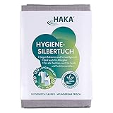 HAKA Hygiene Silbertuch, antibakterielles Hygienetuch für die Waschmaschine, Geruchsbekämpfung bei...