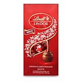 Lindt Schokolade LINDOR Kugeln Milch | 137 g im Beutel | ca. 10 Kugeln Vollmilchschokolade mit...