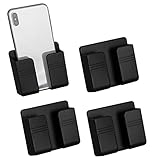 CIOUYAOS 4 STÜCKE Wandhalterung Handyhalter mit Klebstoff, Handyhalterung Wand Ladeständerhalter...